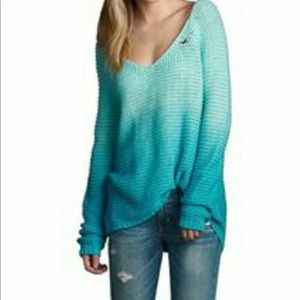 Hollister blue ombré sweater.